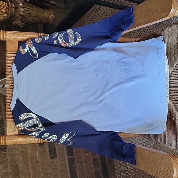 Pink, Victoria's Secret sequined, long sleeve shirt, size S - Picture 7 of 9